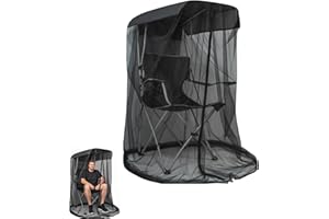 Bug Beater Chair with Net, Mosquito Net Canopy for Camping Chair, Zippered Mesh Cover for Fishing, Backyard, Patio and Outdoo