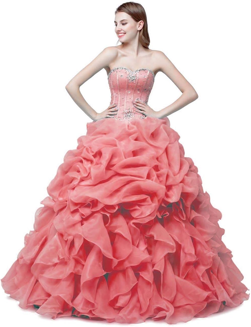 organza prom dress