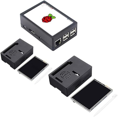 Rouku Carcasa Universal Raspberry Pi 3 Puerto USB Carcasa Premium Raspberry Pi actualizada Diseñada para Raspberry Pi 3B + / 3B / 2B