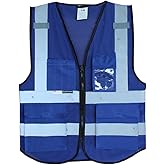 Salzmann Mesh Multi-Pocket Working Vest - Reflective Vest - Made with 3M Reflective Material