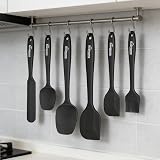 NileHome Silicone Spatula Set 6 Pieces Food Grade BPA-Free Heat Resistant 600°F view 5