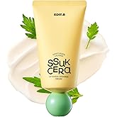 EDIT.B Moisturizing & Calming Ssuk Artemisia Ceramide Cream, Long-Lasting Hydration & Barrier Support Facial Cream for Sensitive Skin, Soothing & Relief, Korean Daily Skin Care 3.38 fl.oz (100ml)