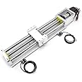 Electric Linear Stage Actuator Travel Length 300mm Ballscrew 1605 Double Optical Axis Linear Rail Guide Slide Stage C7 with Nema23 Motor for DIY CNC Router Controller