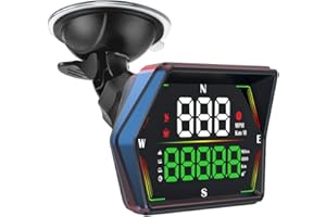 HUD Heads Up Display for Cars 2025 New Universal Digital GPS Speedometer LED Display with MPH Speed Compass Overspeed Alarm F