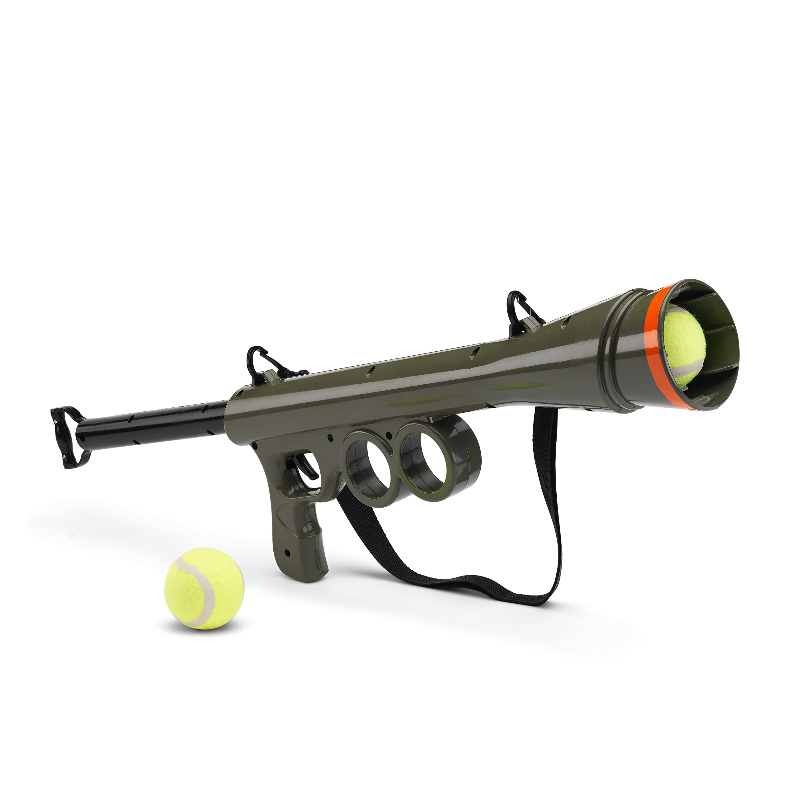 #winning Dog Ball Launcher Pet Toy Shooting Bazooka & 2 K9 Friendly Tennis Balls