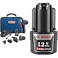 Bosch 12V 5-in-1 Cordless Electric Screwdriver Kit + 12V Max 3.0 Ah Lithium-Ion Battery