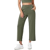 ODODOS Women's Modal Soft Relaxed Cropped Pants High Waist Casual Wide Leg Pants with Pockets - 25" Inseam