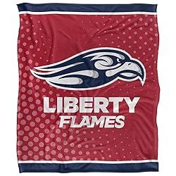 Liberty University Flames Blanket, 50"x60", Logo