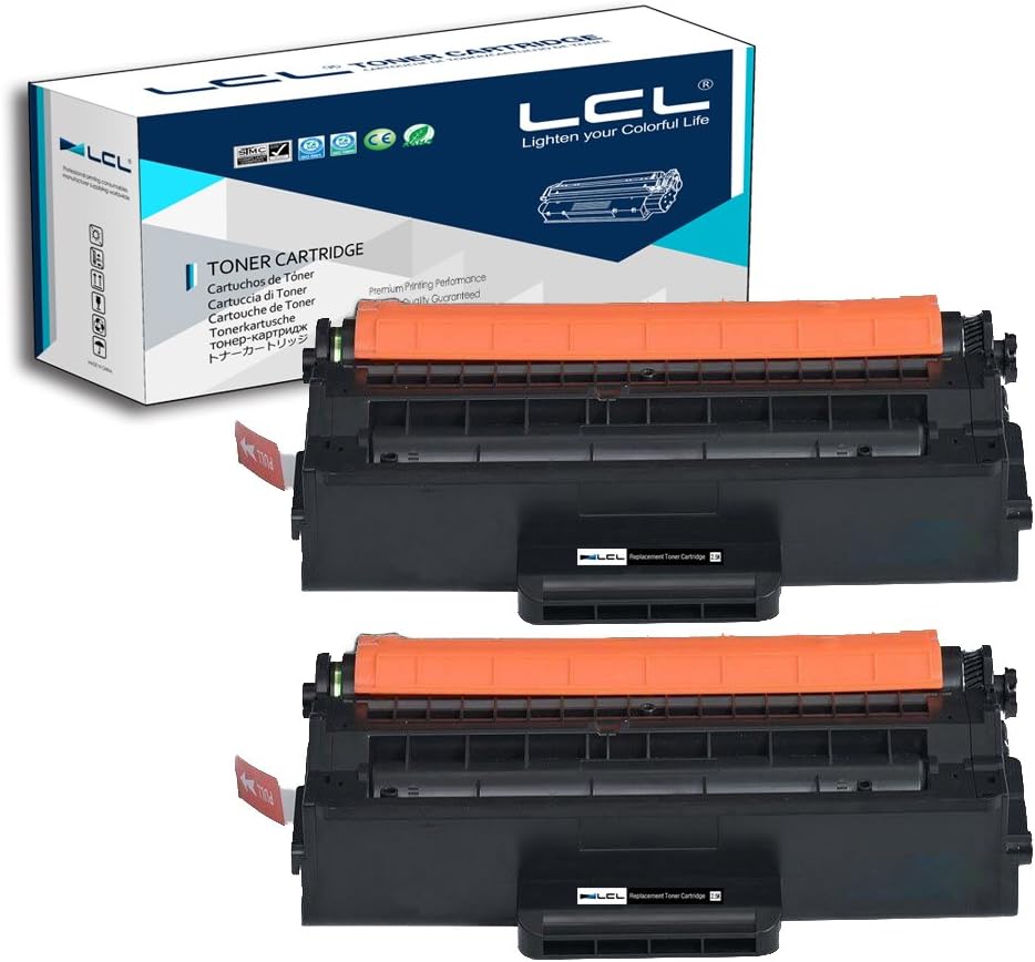 LCL MLT-D103L Toner Cartridge Replacement for Samsung MLT-D103L MLT-D103S 2500 Pages for Samsung ML-2950 ML-2950ND ML-2955DW ML-2955ND SCX-4726FN SCX-4728FD SCX-4729FD SCX-4729FW (2 Black)