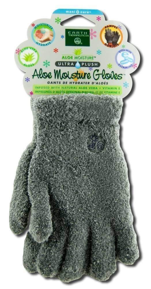 Earth Therapeutics: Aloe Infused Moisture Gloves, Gray : Lotion Gloves : Beauty