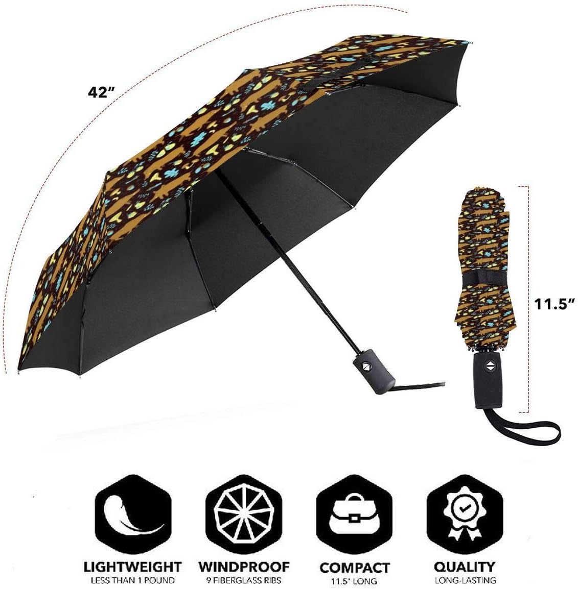 Amazon かわいいイノシシ野生の豚 自動三つ折り傘 ワンタッチ 風に強い おりたたみ傘 210t高密度 撥水加工 高強度グ ラスファイバー 軽量 Prince Glory 折りたたみ傘 通販