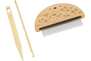 Airshi Loom Comb Set, Finely Crafted, Lightweight, Portable, Durable Weaving Comb, Elegant for DIY (Type 1), Airshituehzkwfcy-11