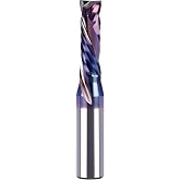 SpeTool Compression Spiral Router Bits 3/8 inch Cutting Diameter with TAC Coated Solid Carbide CNC End Mill for Wood Small Cut, Carving