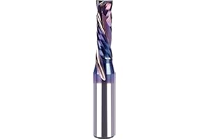 SpeTool Compression Spiral Router Bits 3/8 inch Cutting Diameter with TAC Coated Solid Carbide CNC End Mill for Wood Small Cu