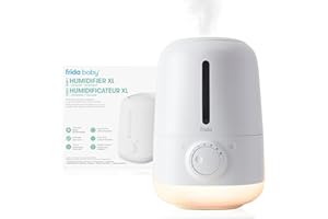 Frida Baby 3-in-1 XL Top Fill Humidifier for Bedroom, Cold & Flu Relief, 6L Tank Cool Mist Humidifier for Large Rooms + Diffu