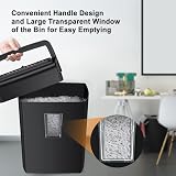 Bonsaii 10-Sheet Cross-Cut Paper Shredder C209-D Upgrade Black 21L Bin view 5