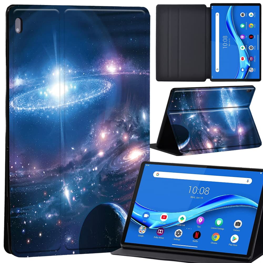 Case For Lenovo Tab M10 FHD Plus 10.3 inch (TB-X606X TB-X606F) Leather Case with Auto Wake-up, Flip Case for Lenovo Tab M10 FHD Plus Cover (fantasy planets system)