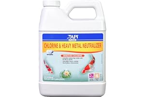 API POND CHLORINE & HEAVY METAL NEUTRALIZER Pond Water Neutralizer 32-Ounce Bottle