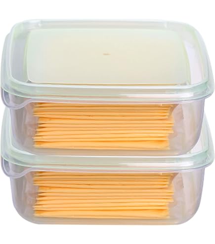 Linkidea Lot De 2 Récipients à Fromage Tranchés En Plastique Avec