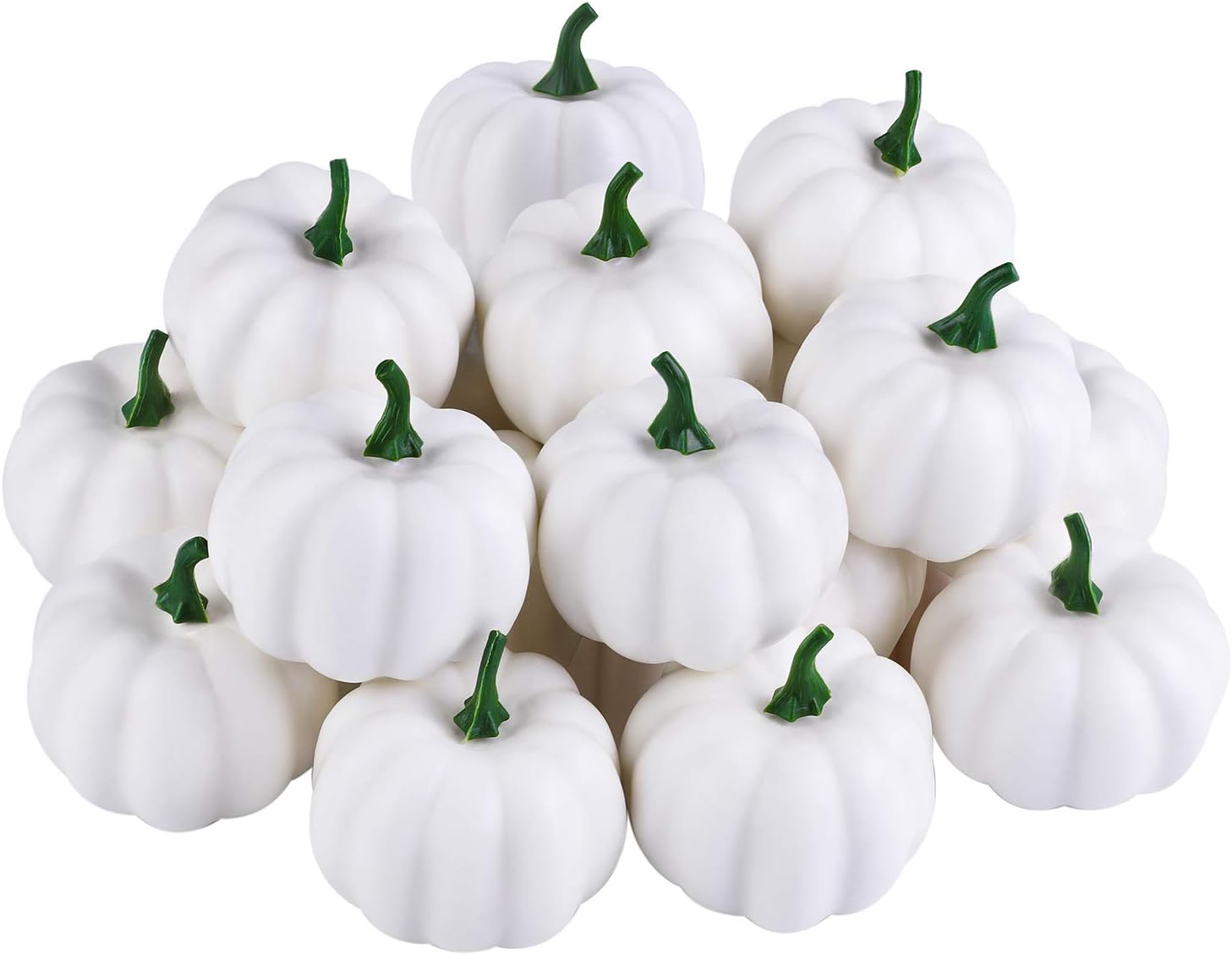 ADXCO 16 Pack Mini Artificial Pumpkin Fake Small Pumpkins