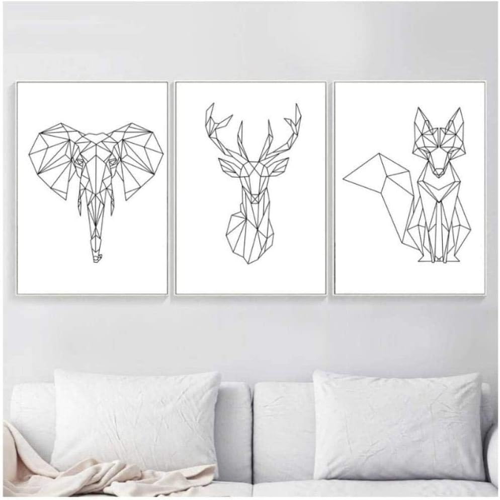 ZAWAGU Pintura Impresiones Cartel Imágenes Conjunto de 3 piezas Arte de