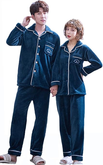 カップル パジャマ グリーン ペアルック 寝間着 秋冬ルームウェア パジャマ 暖かい 部屋着 パジャマ レディース ふわもこ 上下セット ルームウェア もこもこ ペア パジャマ 無地 パジャマ ルームウェアセット 通販 Amazon