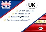 Rubigo 1/2 Pack UK Car Stickers Europe – Vinyl, 18x13.3 cm, Legal Compliance view 2