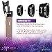 Cell Phone Camera Magnifier by Aesthete Lifestyle 3-in-1 Camera Lens Kit Professional Wide Angle, Macro Lens and Degree Fisheye Lens Fits iPhone Android Devices & Ipads Gifts Under 20
