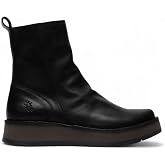 Fly Womens RENO053FLY Leather Zip Up Platform Comfort Ankle Boots