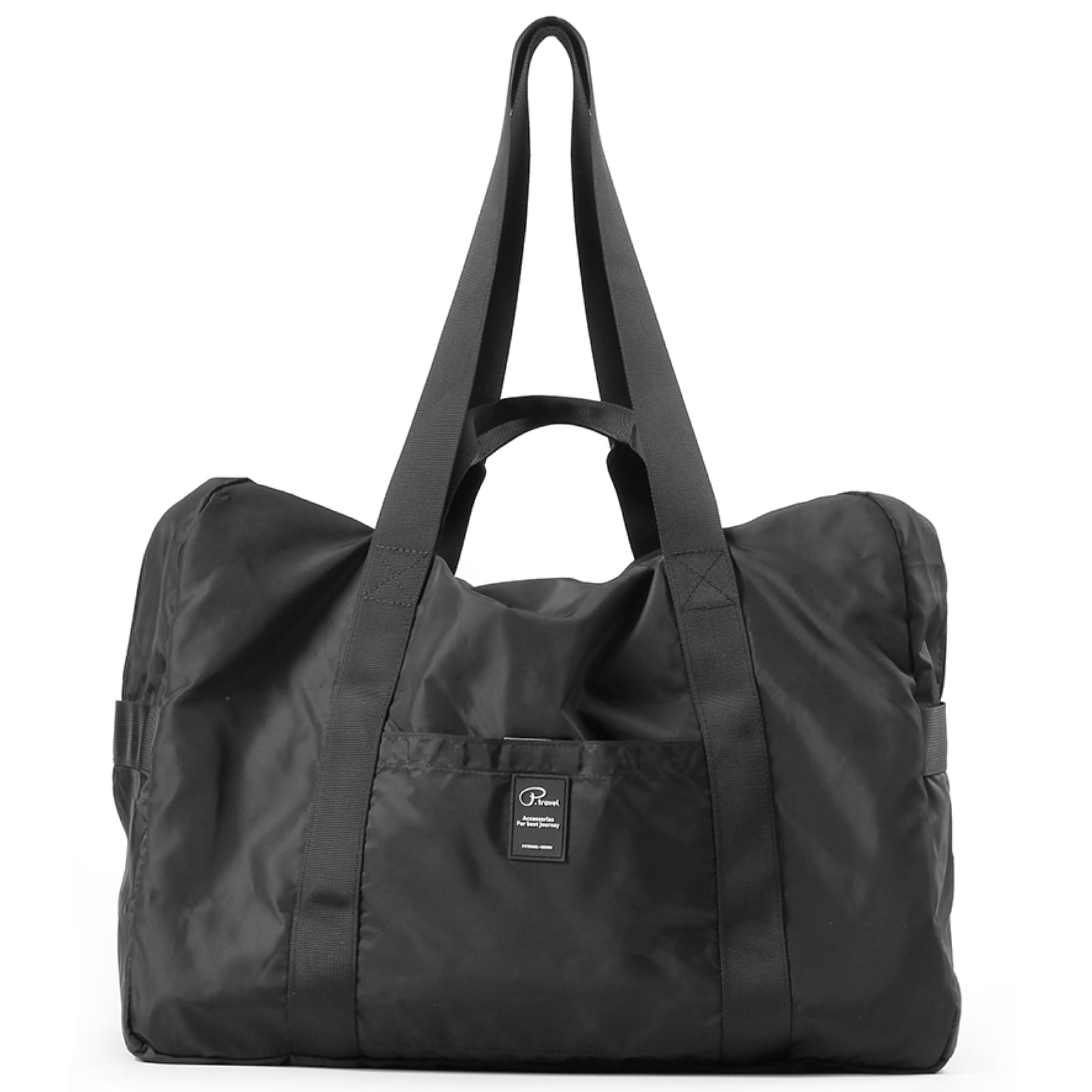 TRIWONDER 32L Packable Travel Duffle Bag, Waterproof Lightweight Foldable Luggage Duffel (Black)