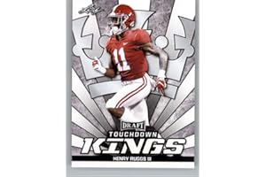 2020 Leaf Draft #79 Henry Ruggs III RC - Alabama Crimson Tide Las Vegas Riaders (Touchdown Kings) (RC - Rookie Card) NM-MT NFL Trading Football Card