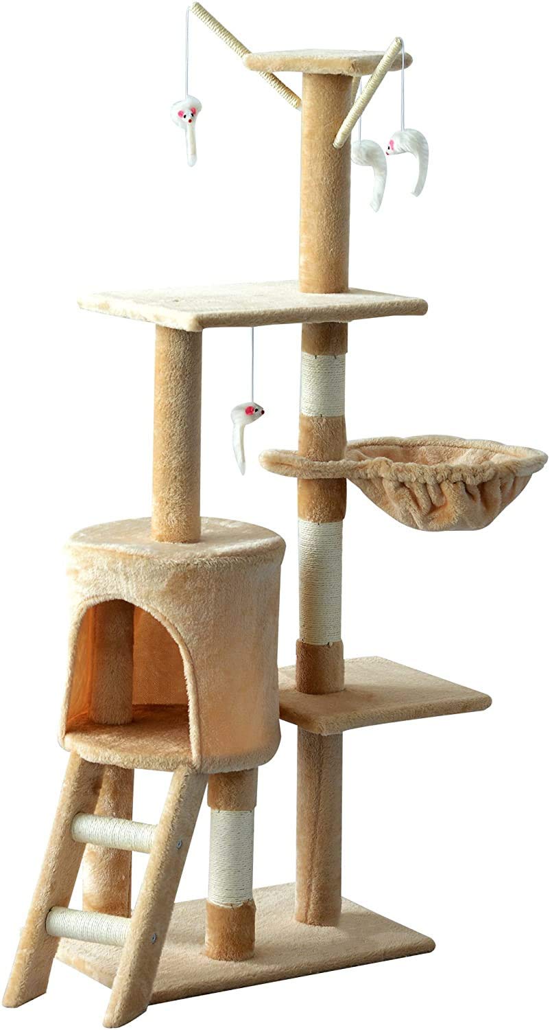 Mumoo Bear138cm Cat Play Tree/Cat Pole Pet Scratching Post Furniture Home