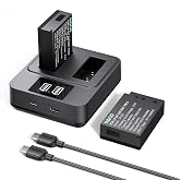 llano 2-Pack LP-E17 Batteries and 20W 2-Slot Fast Charger Set for Canon | Compatible for Canon EOS R50 R50V R8 R10 R100 RP T6i T7i T8i T6S SL2 SL3 M5 M6 77D 200D 250D 750D 760D 800D, 1.5H Full Charge