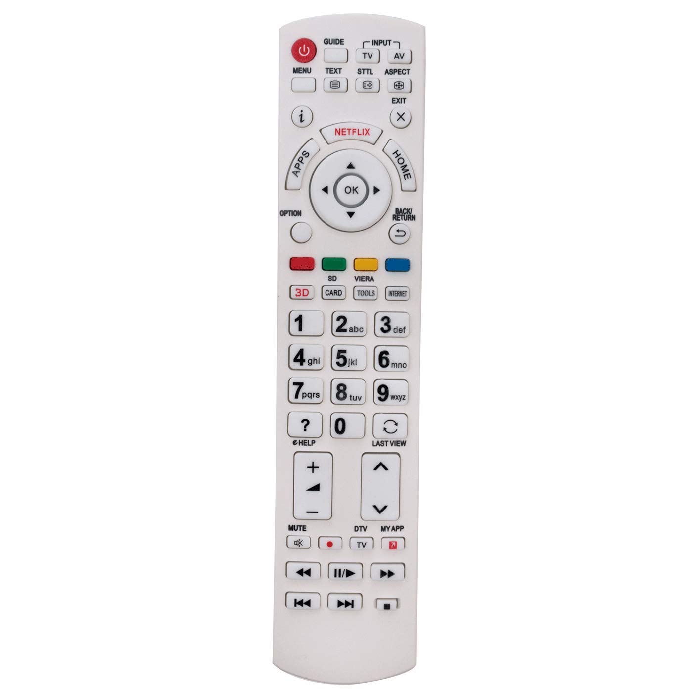 VINABTY N2QAYB000842 N2QAYB001009 Remote Control Replacement for Panasonic Viera 3D Smart TV TX-50DX730E TX-32DSN608 TX-55CX750E TX-55CXC725 TX-65CXW704 TX-L47WTW60 TX-L50BL6B TX-P42ST60Y TX-65CX700E