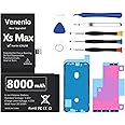 Venenio [8000mAh] Battery for iPhone Xs Max, 2024 New Upgrade High Capacity Replacement Battery for iPhone Xs Max A1921, A2101, A2102, A2104 with Professional Replacement Tool Kits