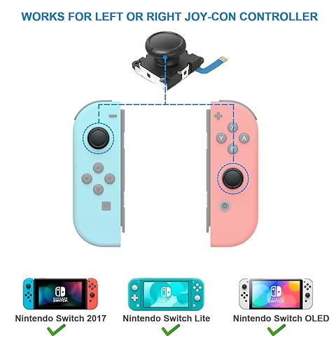Switch Lite Joy Con Thumbstick 2-Pack Replacement Joystick Analog - Main Image
