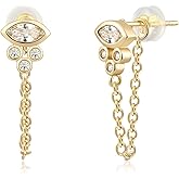 MYEARS Women Earrings Gold Stud 14K Small Simple Hypoallergenic Everyday Jewelry