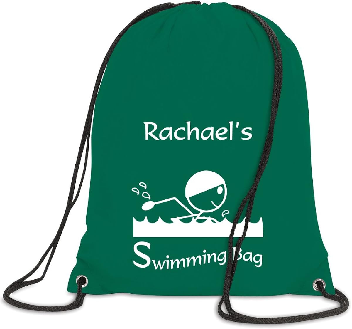 Personalised Swim Bag Drawstring PE Kit Gym School Sports Kids Team ...