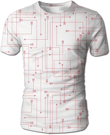 Amazon Com Men S T Shirt Arrow Pattern Creative 3d Full Printed