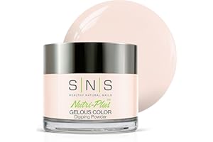 SNS HEALTHY NATURAL NAILS SNS Nail Dip Powder, Gelous Color Dipping Powder - Barely There Pink (Pink, Pastel/Cream, Shimmer) - Long-Lasting Dip Nail Color Lasts 14 Days - Low-Odor & No UV Lamp Required - 1oz