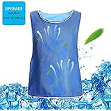 Volwco Summer Icy Cooling Vest,Cooling Sports Vest Heat Resistant Cooling Jacket For Men And Women,Outdoor Sports Ice Vest For Fishing,Cycling,Running,Cooking