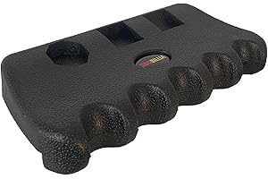 SINOBILLIA billiard pool snooker cue holder (Black color, 5-cue) Portable Weighted and durable Pool stick holder