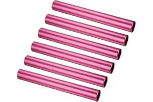 PATIKIL Aluminum Relay Batons, 6 Pcs Field Track Relay Events Baton for Race Gym Track and Field Equipment Class Games Outdoo