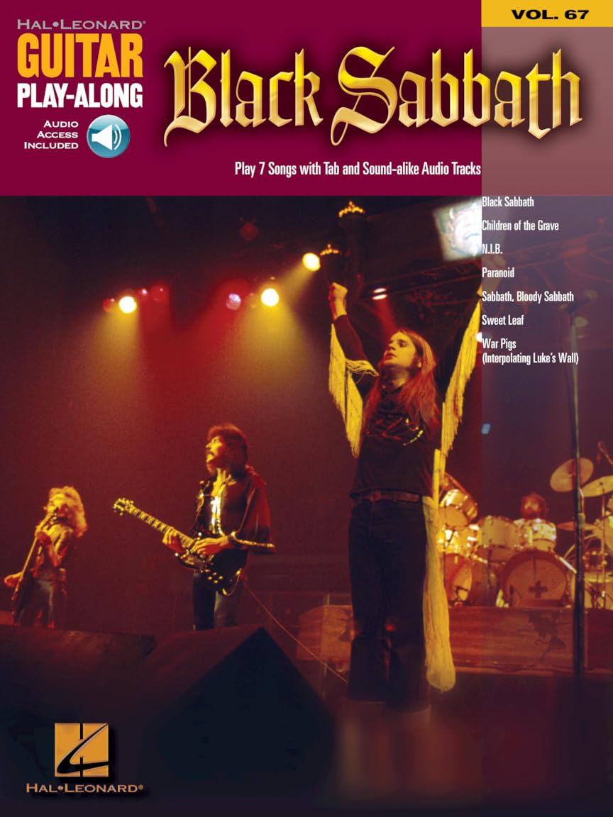 Guitar Play Along Volume 67 Black Sabbath Guitar Book/Cd (Hal Leonard Guitar Play-Along)