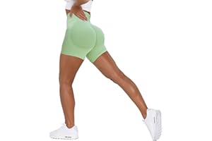 Unthewe Workout Butt Lifting Shorts for Women High Waisted Seamless Gym Yoga Booty Shorts