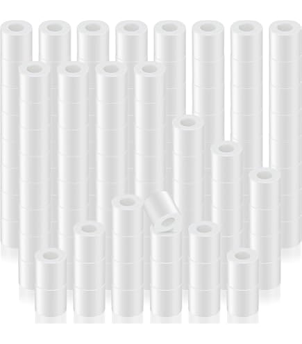 100 Pièces Entretoiles Nylon 66 - Naturel, Pas De Vis N°2, 3/16 OD X .090 ID X 1.0 Pouce, Neuf