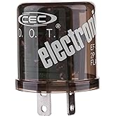 CEC Industries EF32 12V Heady Duty 2-Pin Electronic Flasher Relay for Incandescent Bulbs (1-Pack)