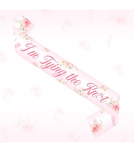 Hintergrund-Banner „She’s Tying The Knot“ Rosa – Deko Für Brautparty, Junggesellinnenabschied (1,5x1 M)