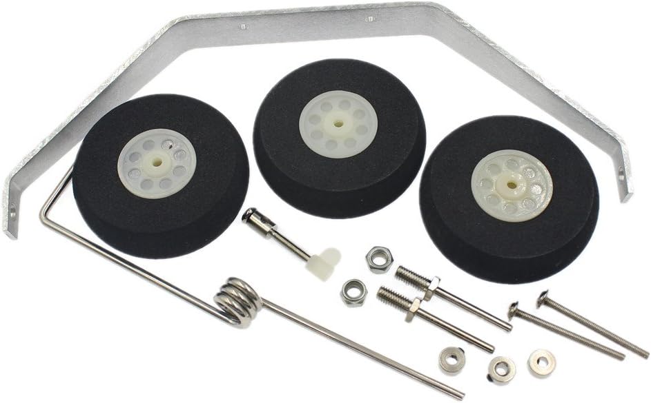 1 Set Aluminum Main Landing Gear Wheel Kit RC Airplane Cessna 182 Parts