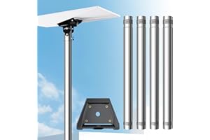 YBERVONT Starlink Pole Mount for Gen 3, Starlink RV Mount Kit Features a Durable 1.5'' Diameter Pole, 7ft Starlink Ground Pole Mount, Starlink Gen 3 Pipe Adapter Included